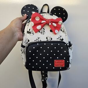 Loungefly Minnie Mouse Polka Dot Kids Backpack